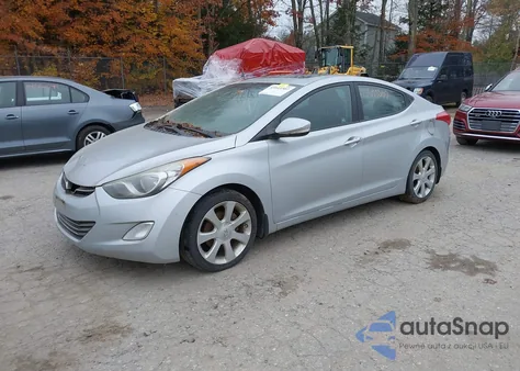 2012 Hyundai Elantra Limited из США, поврежденный, VIN 5NPDH4AE7CH117920